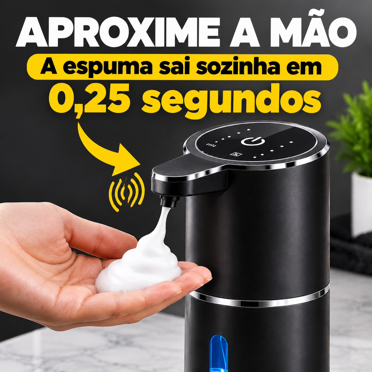 Dispensador de Sabonete Automático com Sensor