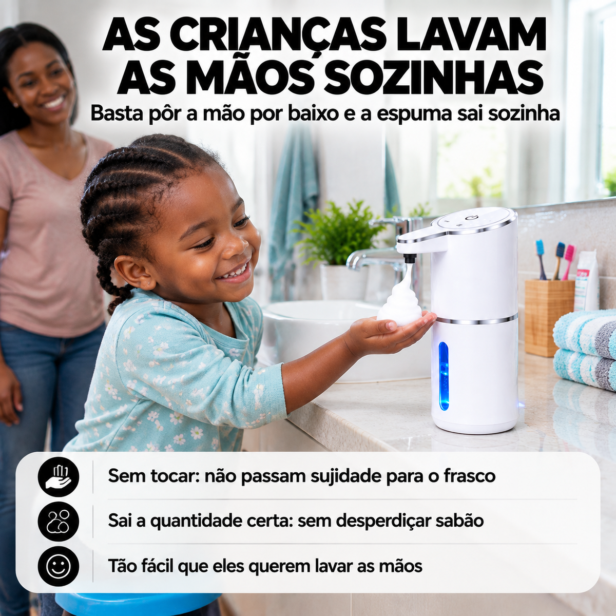 Dispensador de Sabonete Automático com Sensor